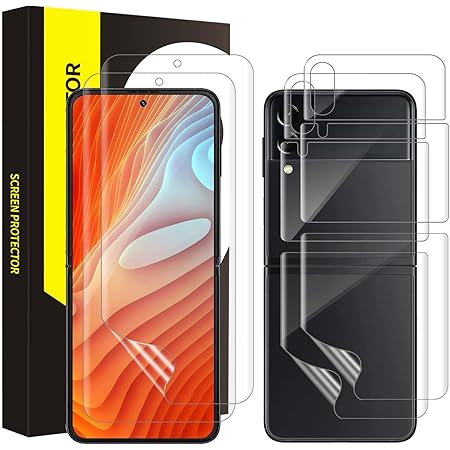 Bodyguard 2 2 Stück TPU für Panzerglas für Samsung Galaxy Z Flip 4 5G Schutzfolie, Anti-Kratzen Blasenfrei für Samsung Z Flip 4 Schutzglas, Hohe Qualität Wasserdicht für Galaxy Z Flip 4 Weiche Folie